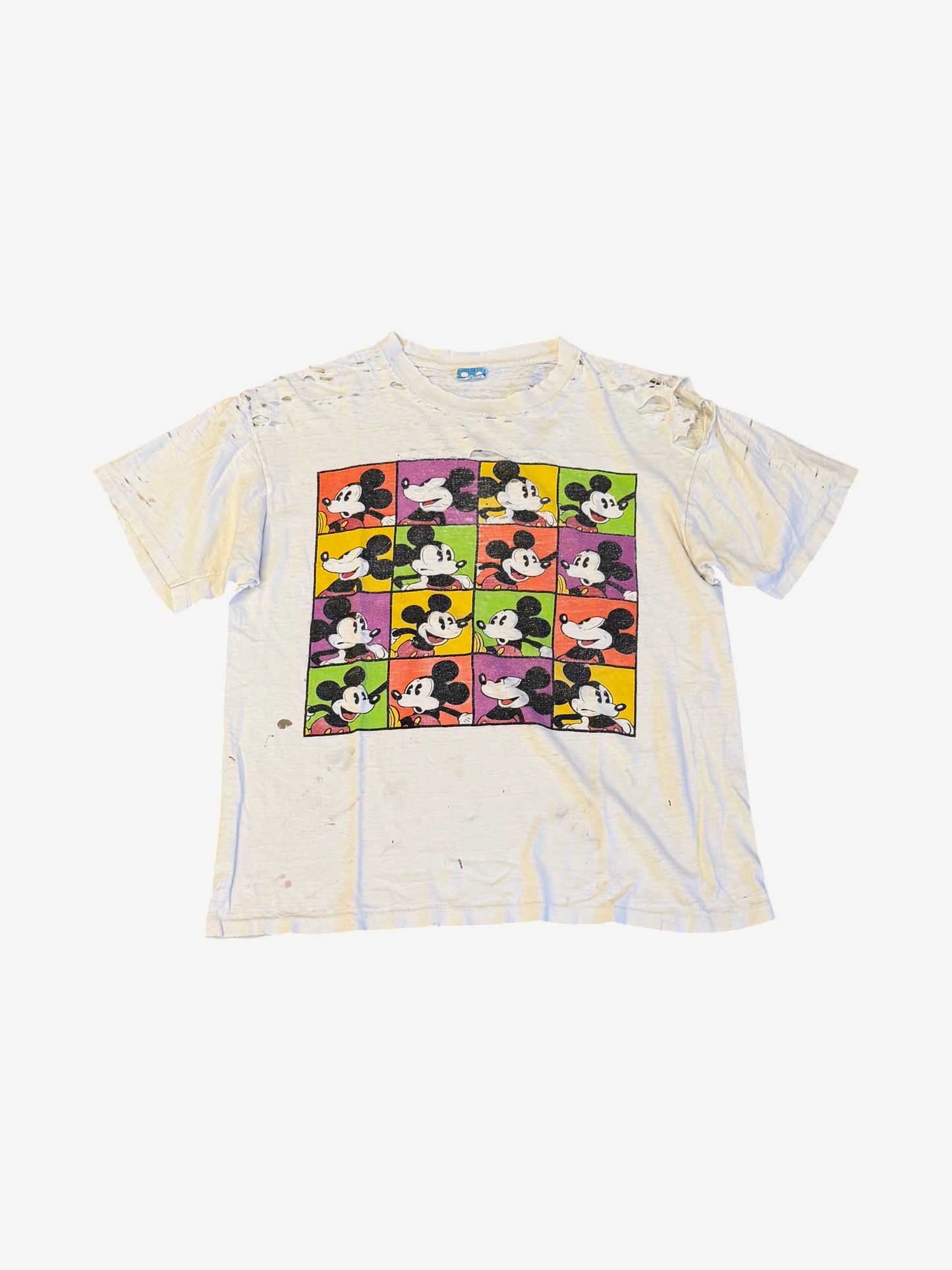 Vintage Disney Mickey Mouse Andy Warhol Pattern Tee