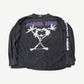 Vintage Pearl Jam Alive stickman longsleeve, faded black with purple band print and sleeve hit