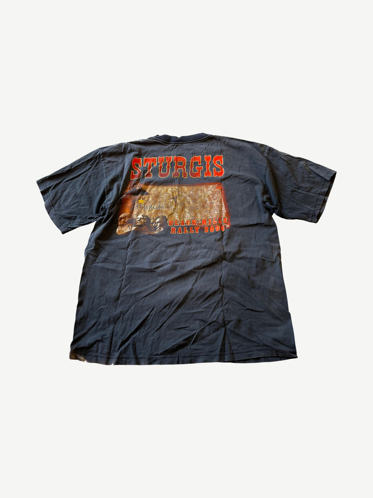 Vintage Faded Sturgis South Dakota Black Hills Rally Tee