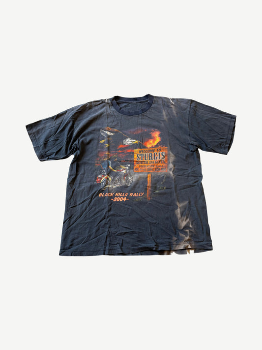 Vintage Faded Sturgis South Dakota Black Hills Rally Tee