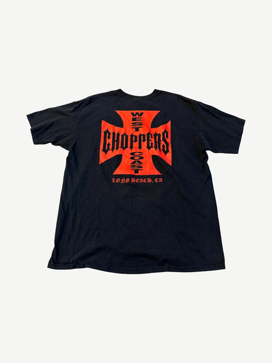 Vintage Faded West Coast Choppers Red Logo Tee