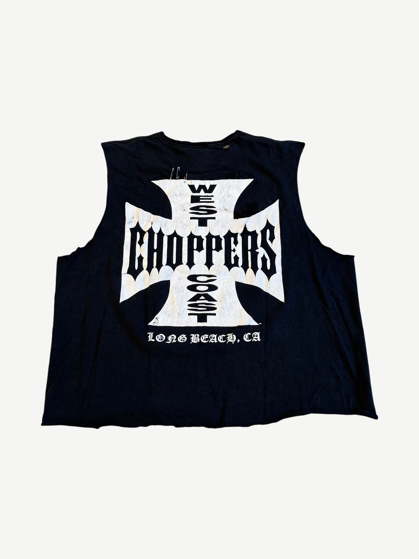 Vintage Gray West Coast Choppers Cutoff Tee
