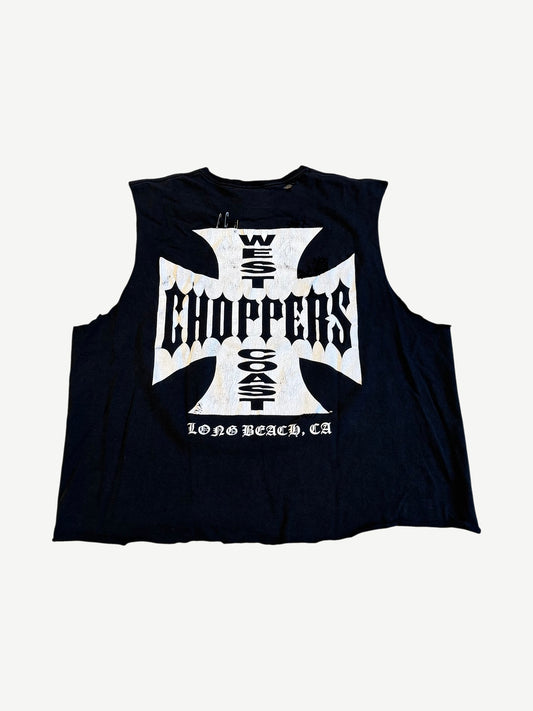 Vintage Gray West Coast Choppers Cutoff Tee
