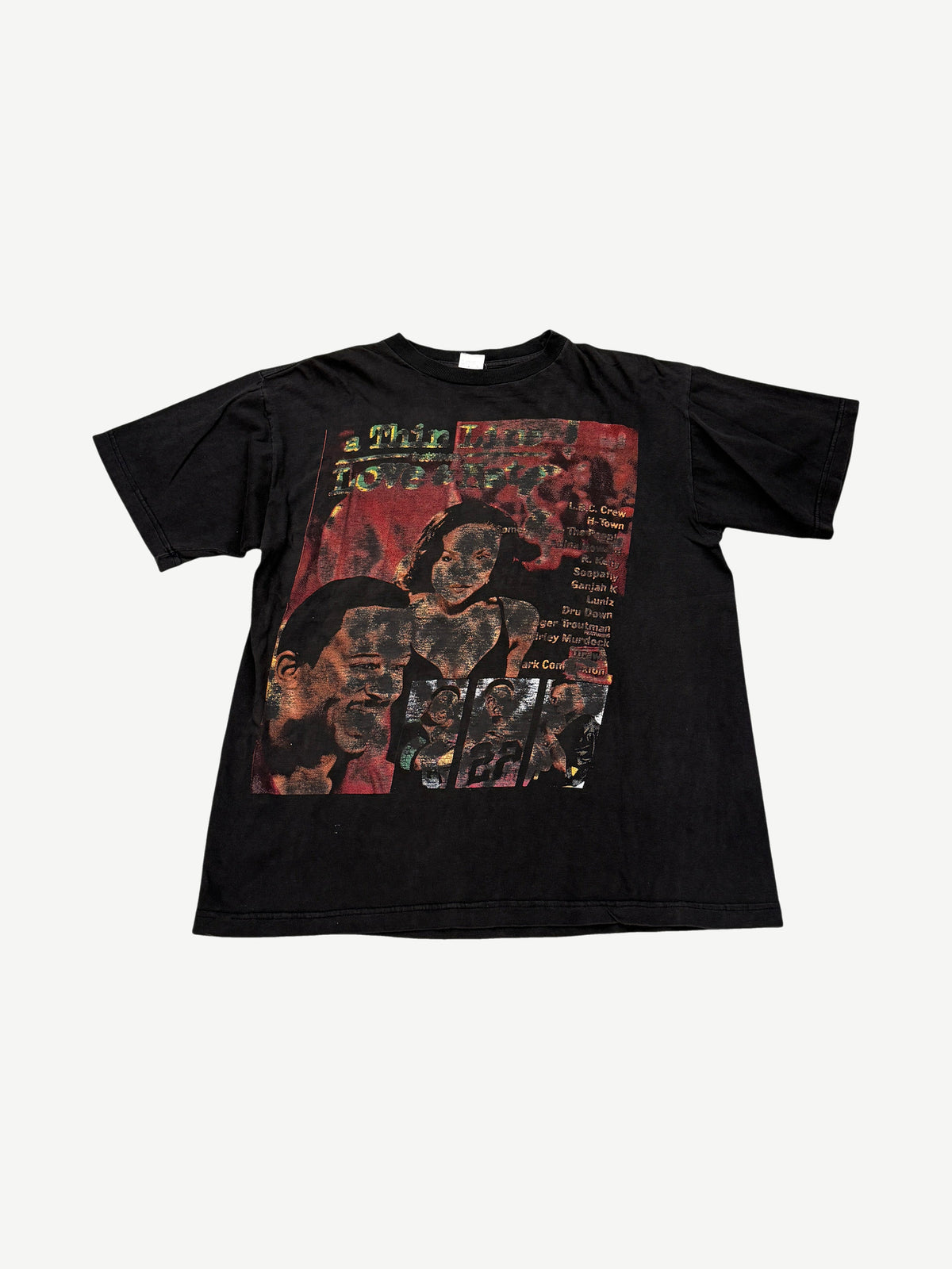 Vintage H-Town A Thin Life Between Love and Hate Rap Tee