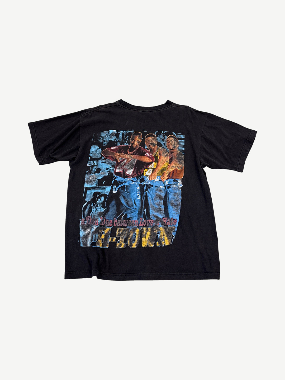 Vintage H-Town A Thin Life Between Love and Hate Rap Tee
