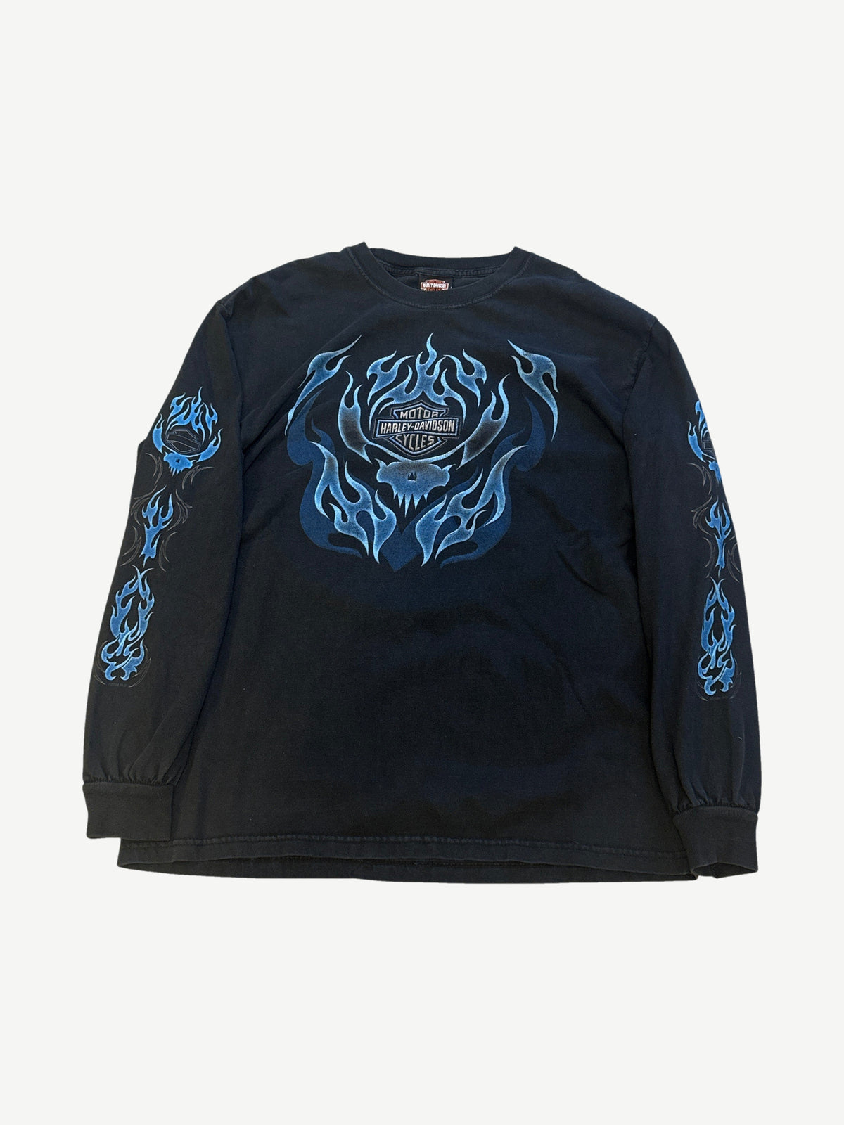 Vintage Harley Davidson Blue Flame Pacific Longsleeve