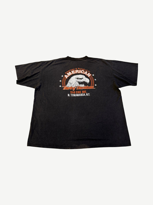 Vintage Harley Davidson Crest Logo Tee