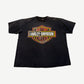 Vintage Harley Davidson Crest Logo Tee