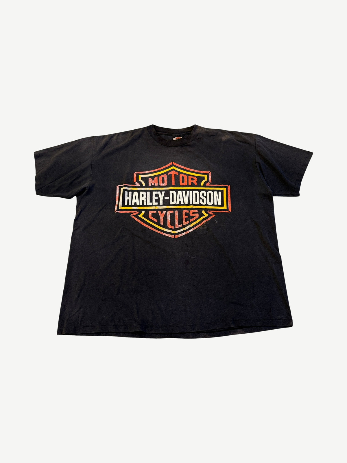 Vintage Harley Davidson Crest Logo Tee