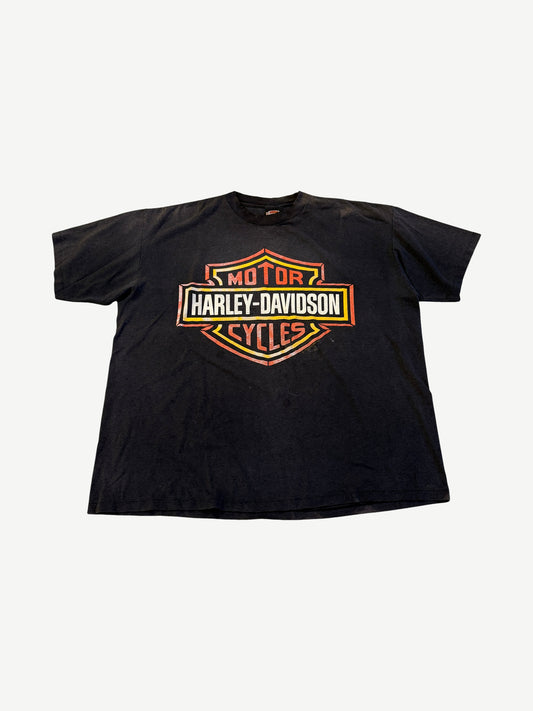 Vintage Harley Davidson Crest Logo Tee