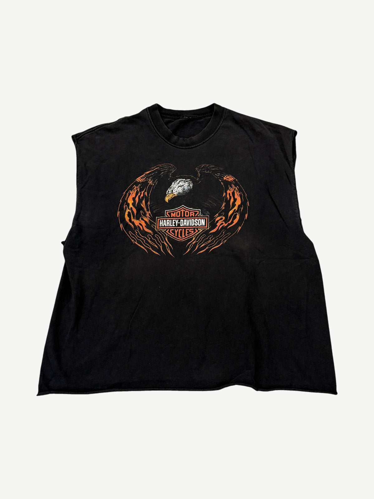Vintage Harley Davidson Eagle Woodstock Cutoff Tee