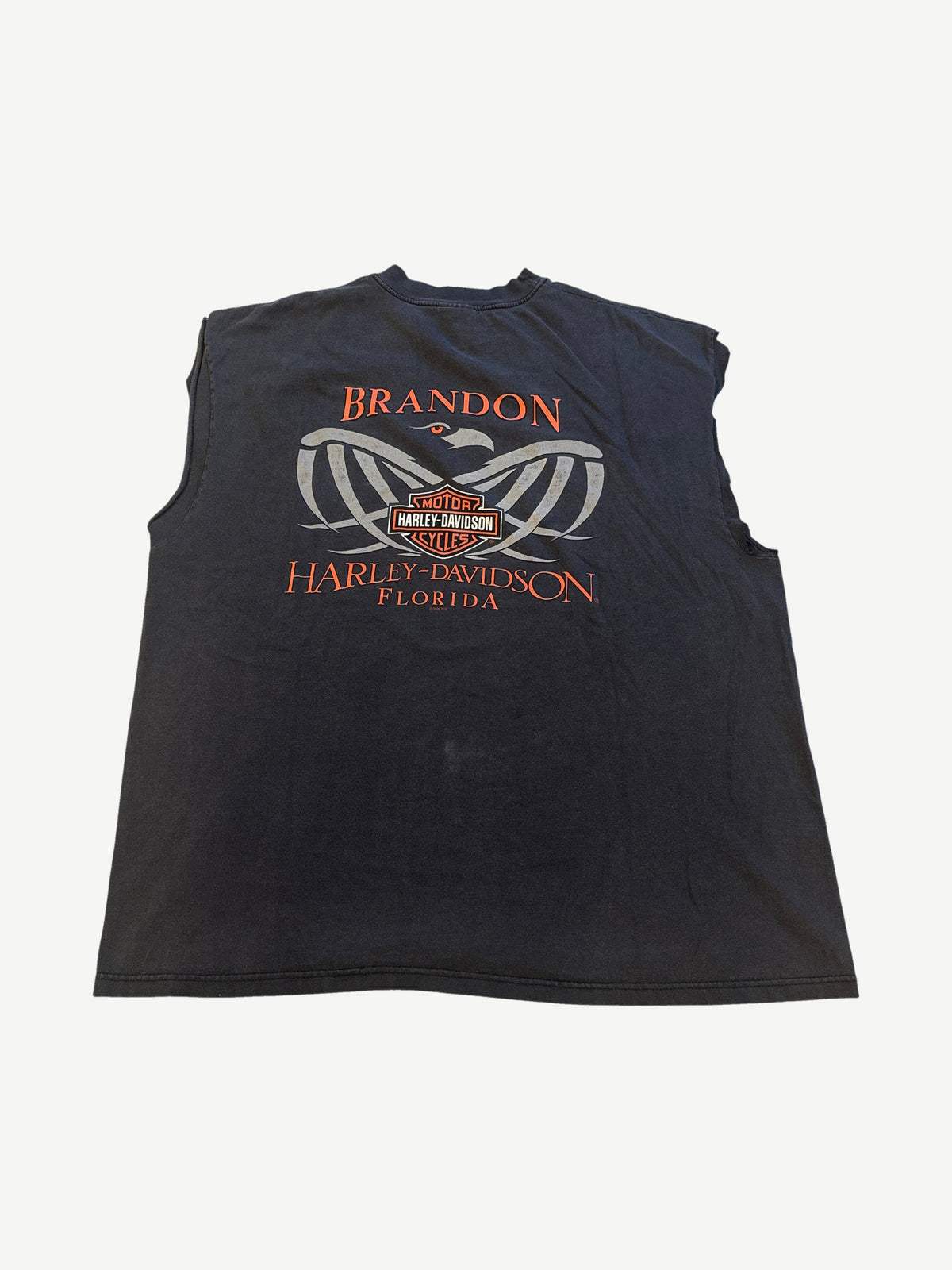Vintage Harley Davidson Feel the Heat Cutoff Tee