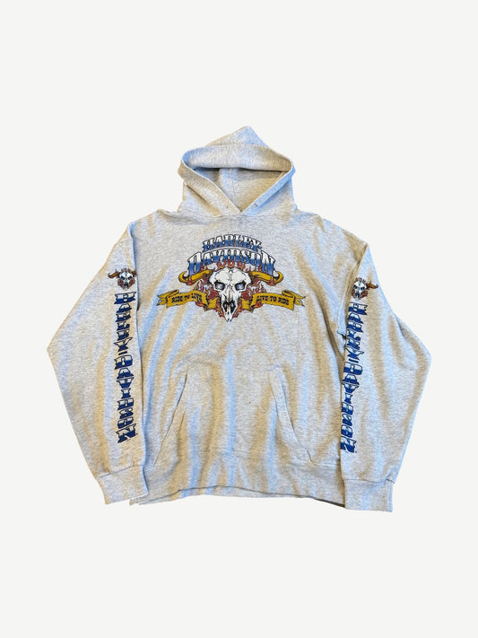 Vintage Harley Davidson Ride to Live Hoodie