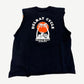 Vintage Harley Davidson sleeveless tee back with Delray Cycle Florida palm tree and chopper graphic