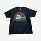 Vintage Harley Davidson Sturgis Black Hills Rally tee in black with eagle and rhinestone studded graphic.