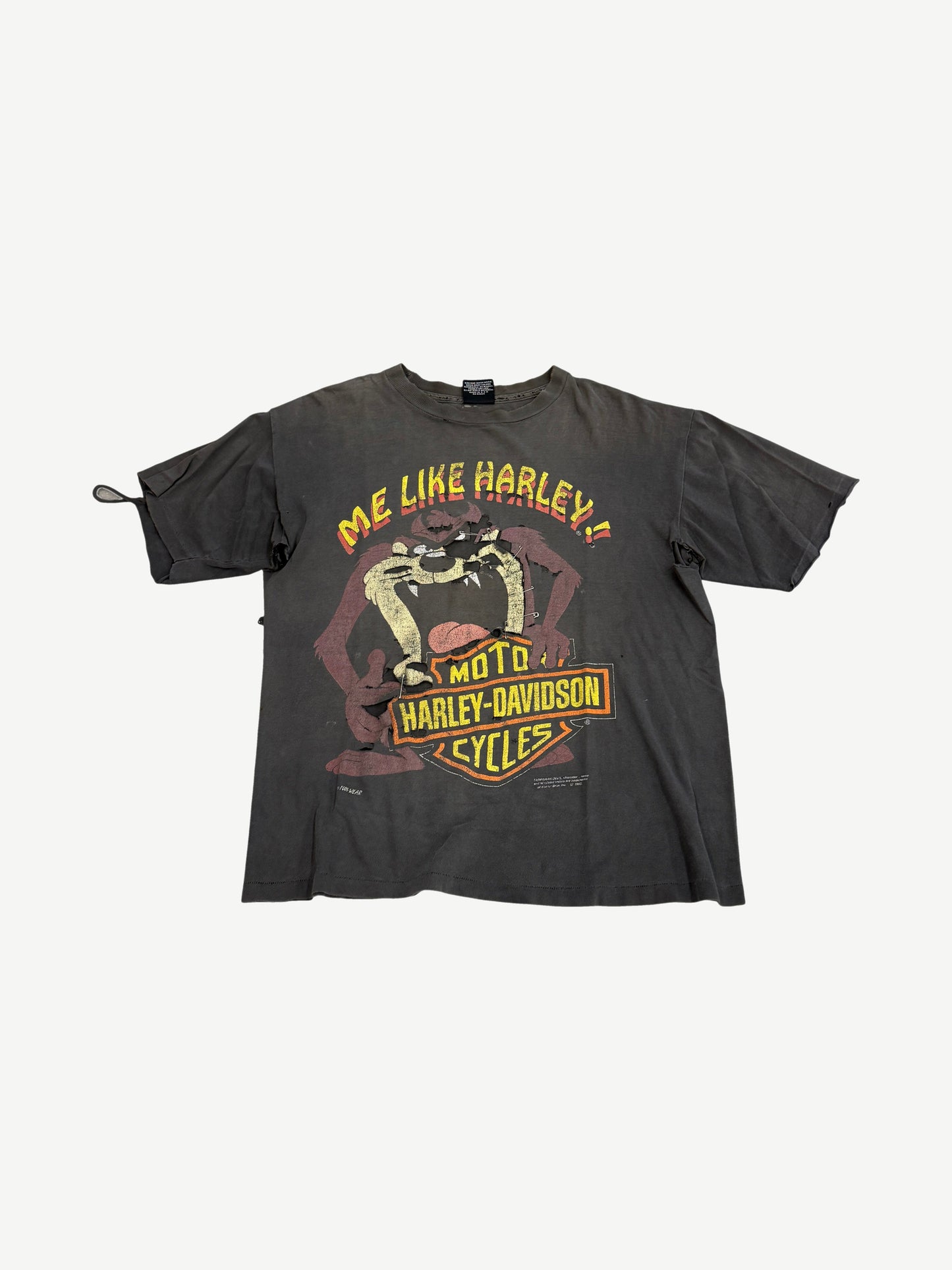 Vintage Harley Davidson Taz Me Like Harley Tee