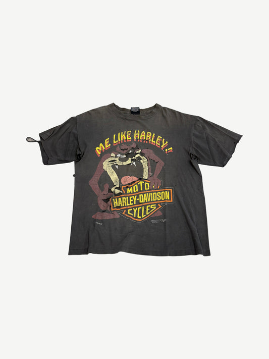 Vintage Harley Davidson Taz Me Like Harley Tee