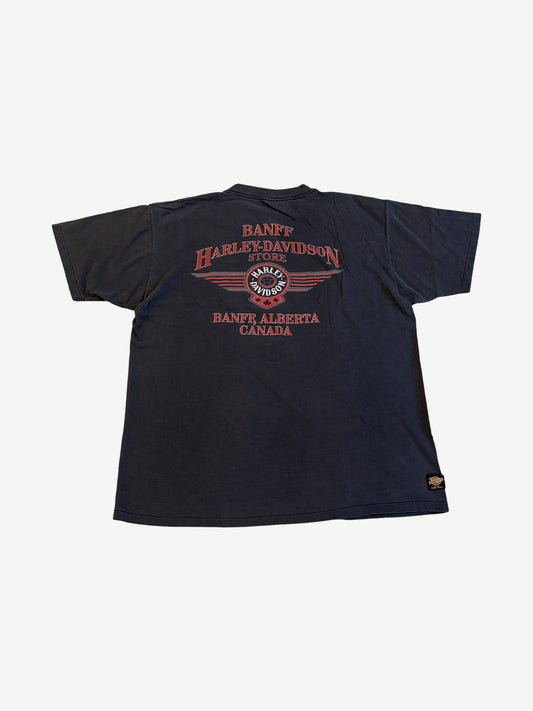 Vintage Harley Davidson The Legend Lives On Banff Tee