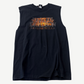 Vintage Harley Davidson United Arab Emirates cutoff tee in faded black with eagle graphic and UAE text.