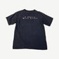 Vintage Living Epistles Amazing Grace tee back view with white I Once Was Lost text across shoulders