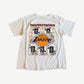 Vintage LA Lakers Royal Flush white tee front with Bryant Gasol Odom Fisher Ariza card graphic.
