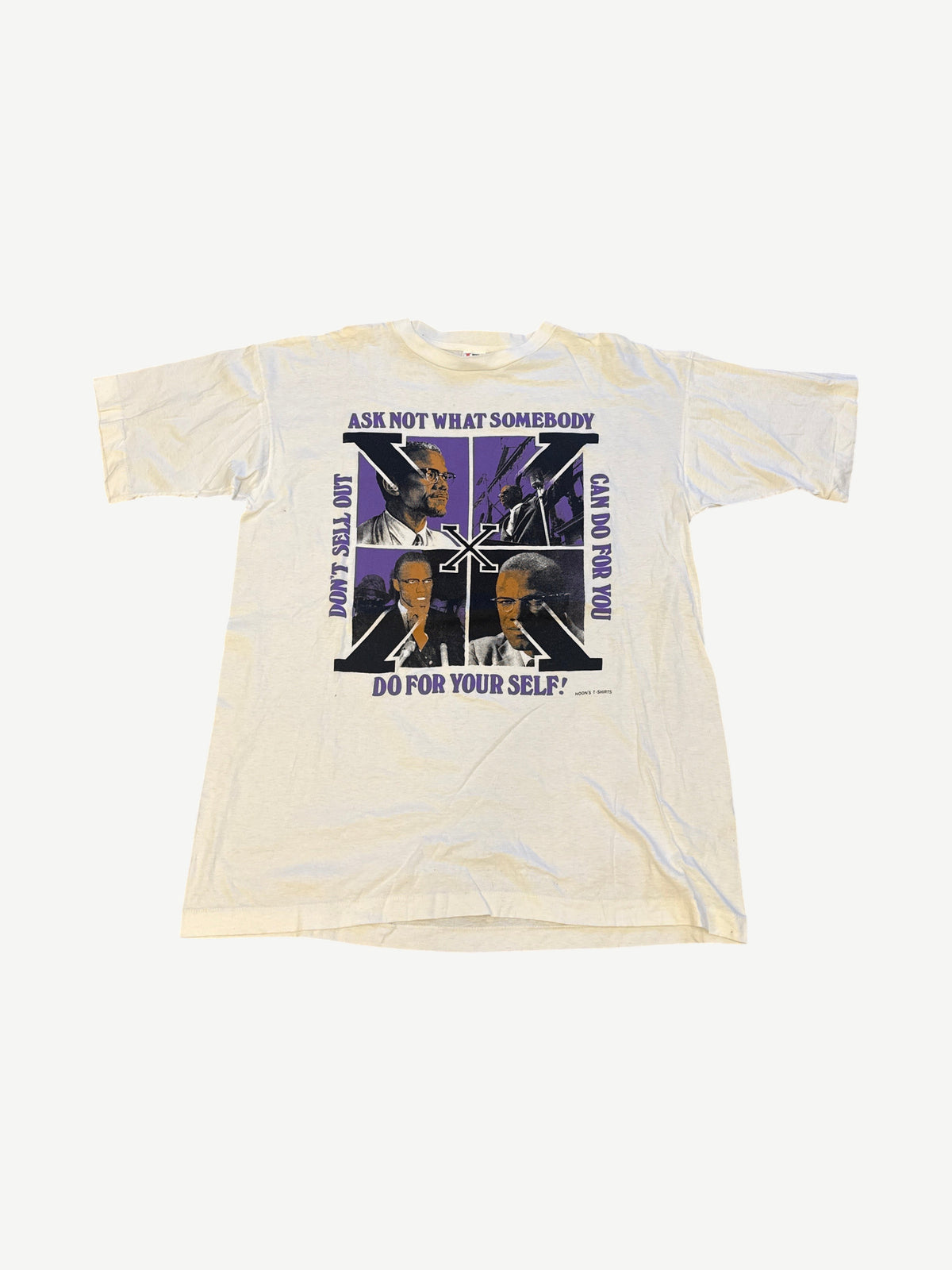Vintage Malcolm X Black History Rap Tee