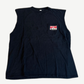 Vintage Marlboro Coyote Bluff black sleeveless cutoff tee front with Marlboro chest patch logo
