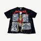 Vintage Metallica Ringmaster all over print tee with skeleton ringmaster, skull panels and spider web graphics.