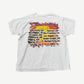 Vintage Metallica Summer Sanitarium tour tee back printed with 2000 concert dates and venue city list.