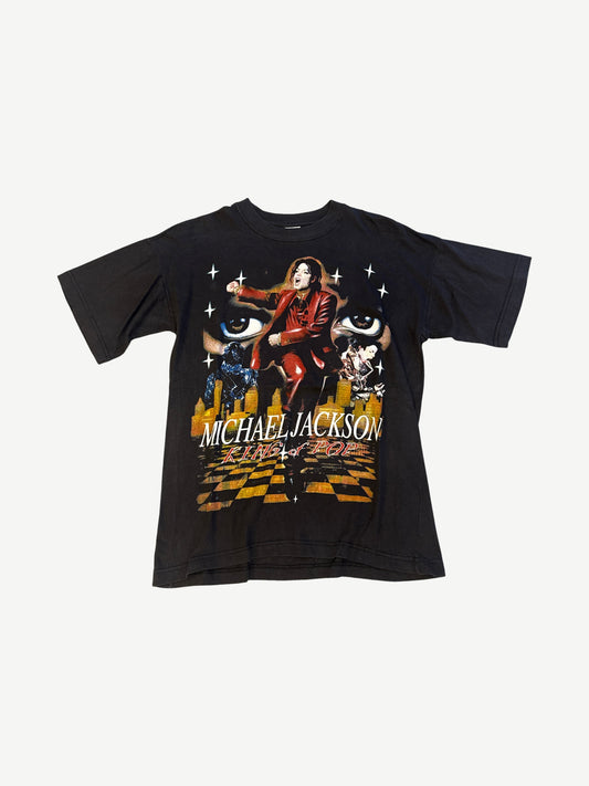 Vintage Michael Jackson King Of Pop History World Tour Tee