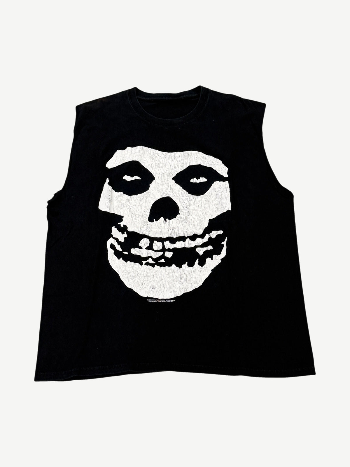 Vintage Misfits Skull Graphic Cutoff Tee