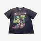 Vintage Motley Crue Dr. Feelgood faded black tour tee front with cartoon dealer pills and syringe graphic