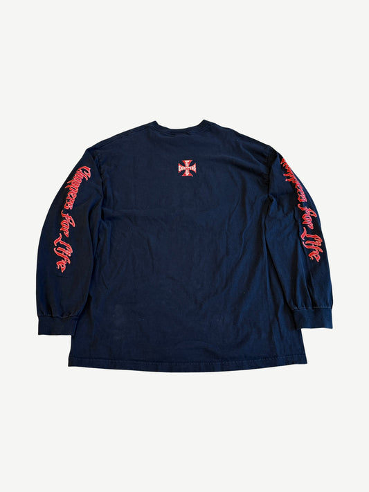 Vintage Navy Red West Coast Choppers Longsleeve
