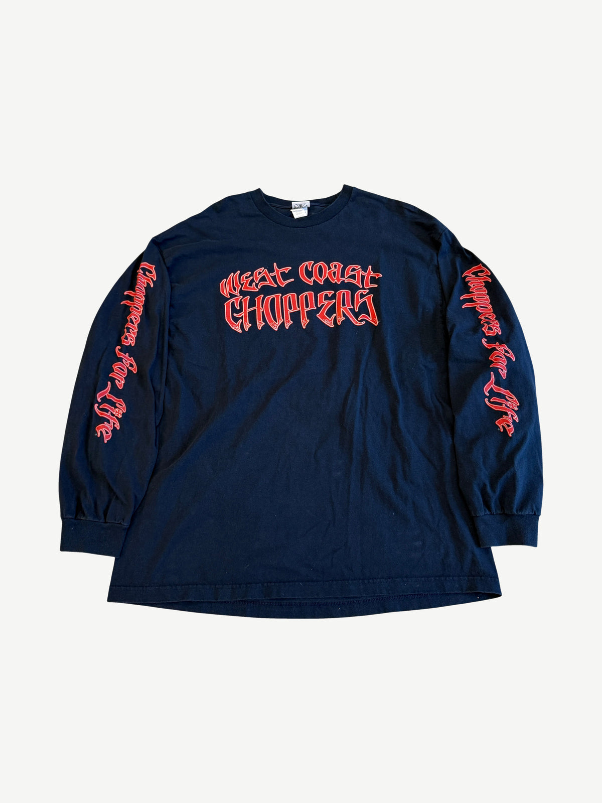 Vintage Navy Red West Coast Choppers Longsleeve