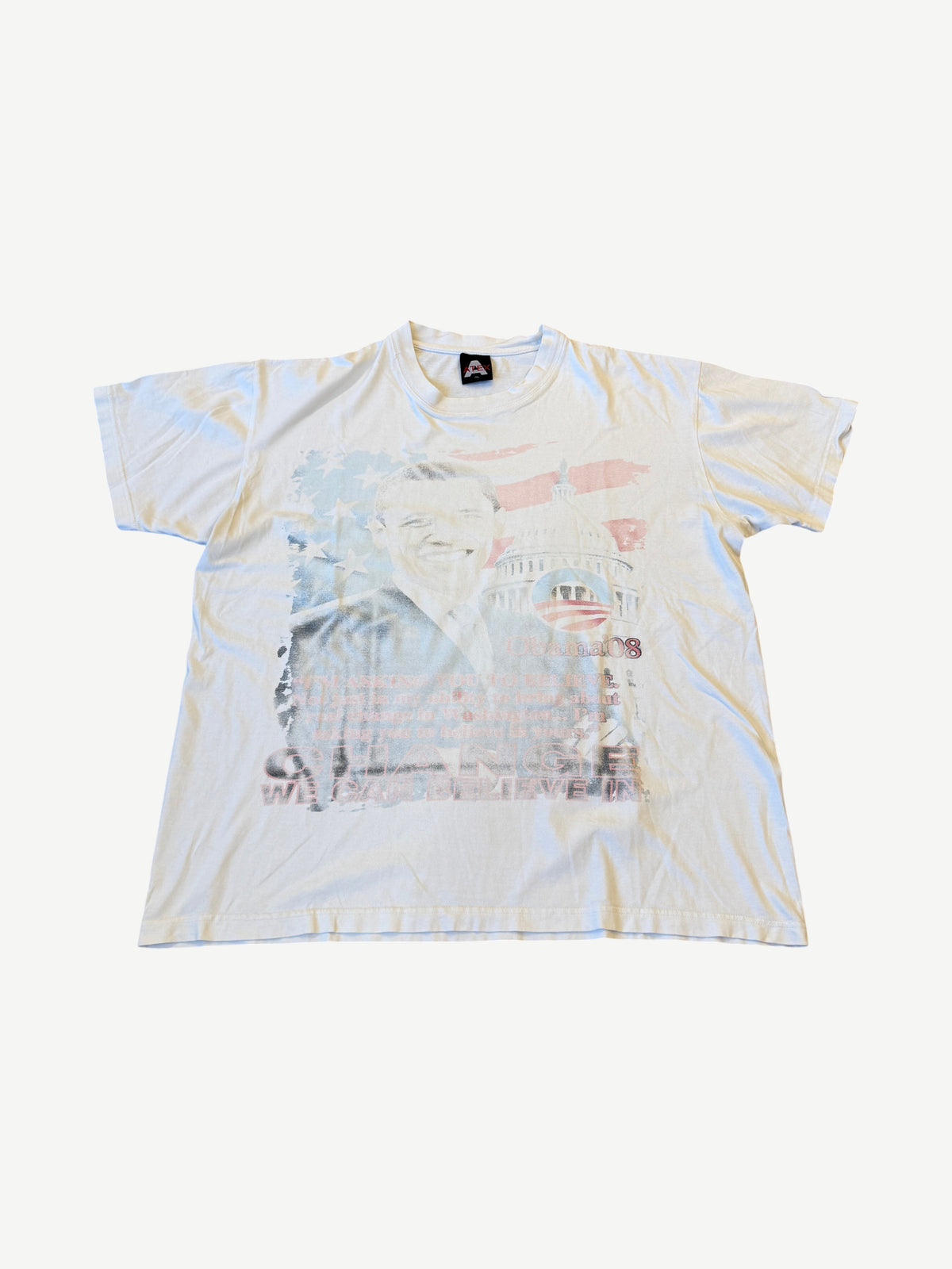 Vintage Obama 08 Change Faded Tee