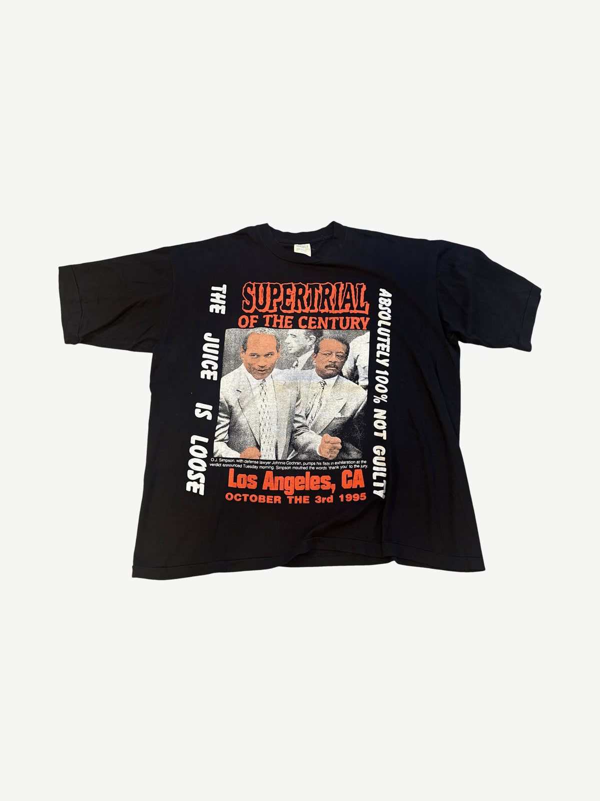 Vintage OJ Simpson Supertrial Of the Century Tee