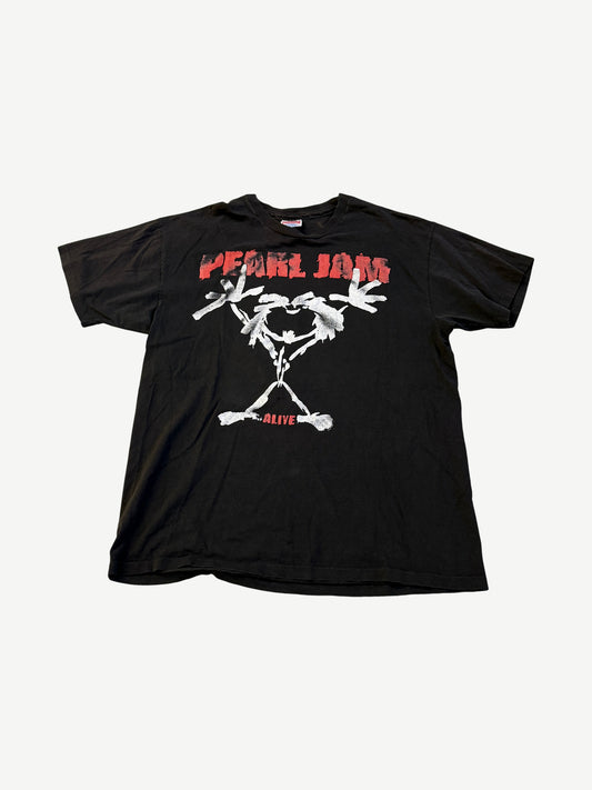 Vintage Pearl Jam Faded Stickman Alive Tour Tee
