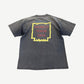 Back of vintage Pink Floyd Division Bell tour tee with World Tour 1994 yellow outlined block text print