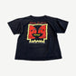 Vintage Pink Floyd Division Bell 1994 tour tee in black with red two-face album graphic on front.