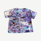 Vintage Pink Floyd Division Bell 1994 tour tee back tiedye with collage of tour artwork and venues.