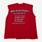 Vintage Red West Coast Choppers Cash Only Cutoff Tee
