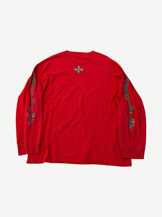 Vintage Red West Coast Choppers For Life Longsleeve