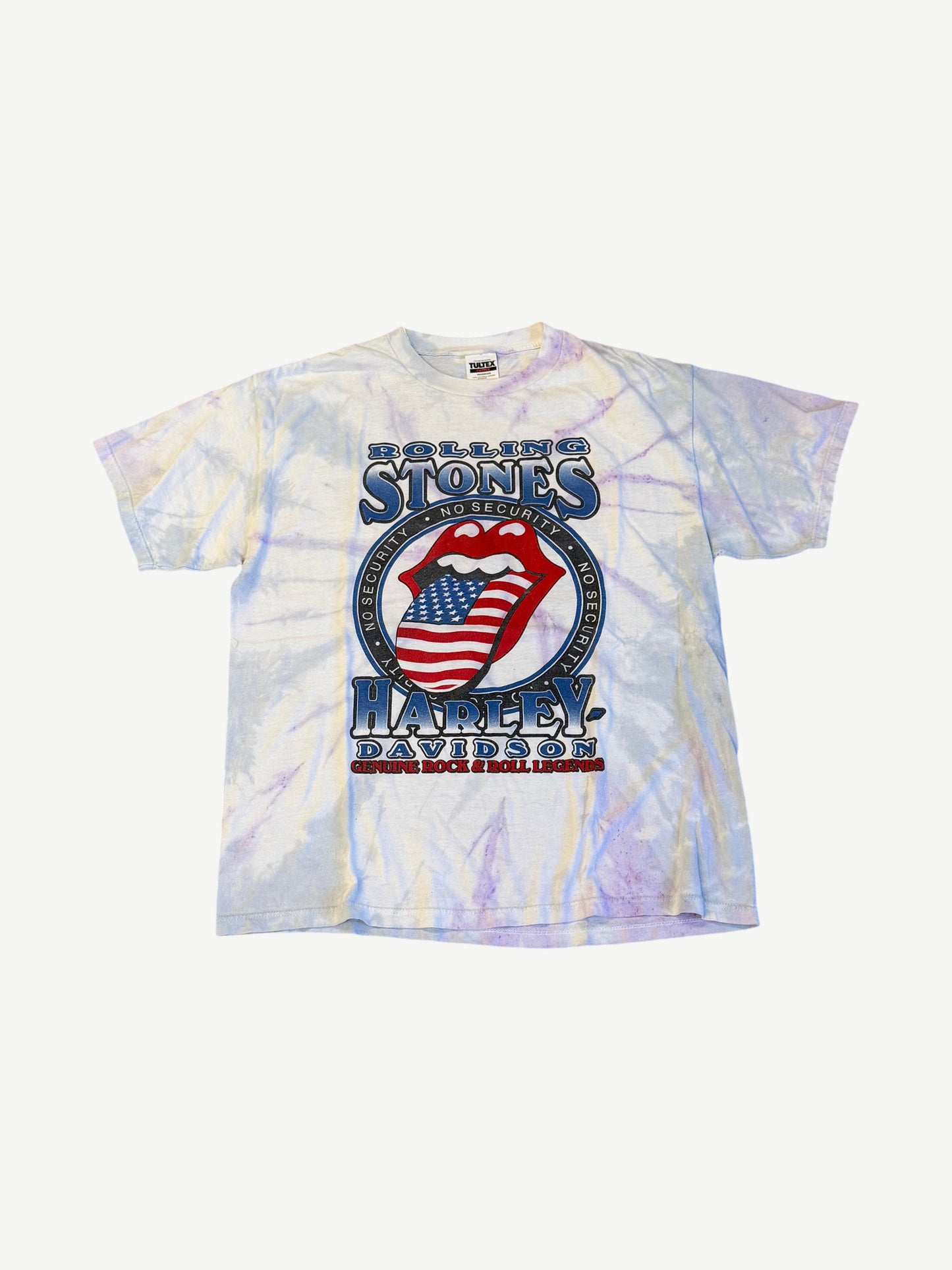 Vintage Rolling Stones Harley Davidson Tiedye Tee