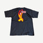 Back of vintage Rolling Stones Voodoo Lounge 94/95 World Tour tee with red and yellow figure graphic