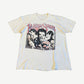 Vintage Rolling Stones Steel Wheels Tour 1989 white tee with band photo print on faded cotton