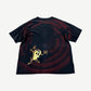 Vintage Looney Tunes Taz all-over print tee back view in faded soft black cotton fabric