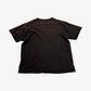 Vintage The Misfits Fiend Club tee back, blank faded black cotton with subtle wear and small distress holes