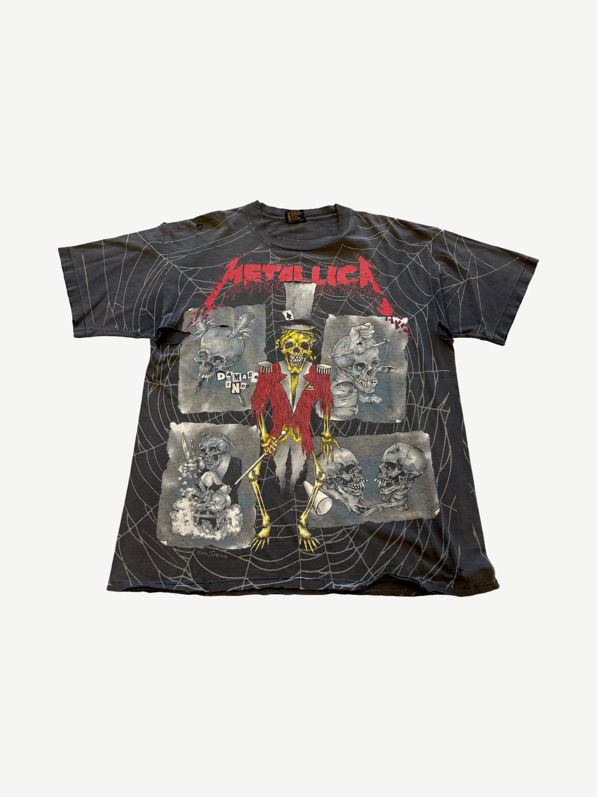 Vintage Faded Metallica Ringmaster All Over Print Tee
