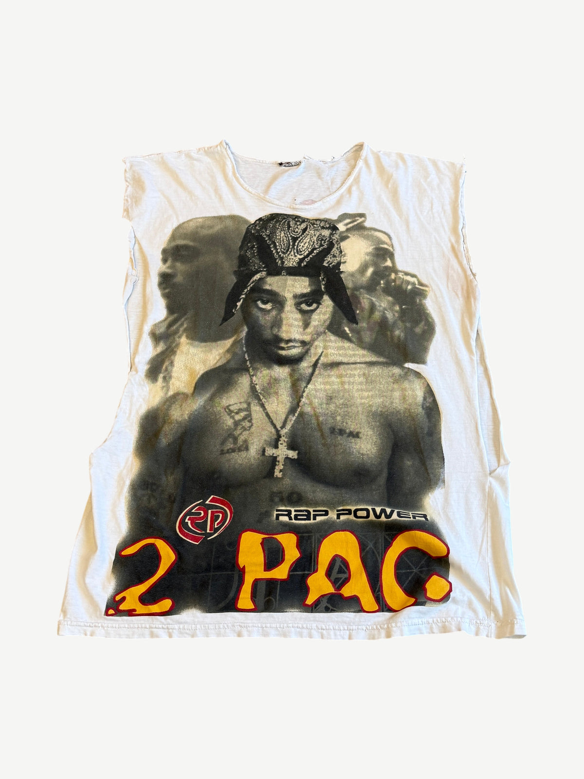 Vintage Tupac Rap Power Cutoff Tee