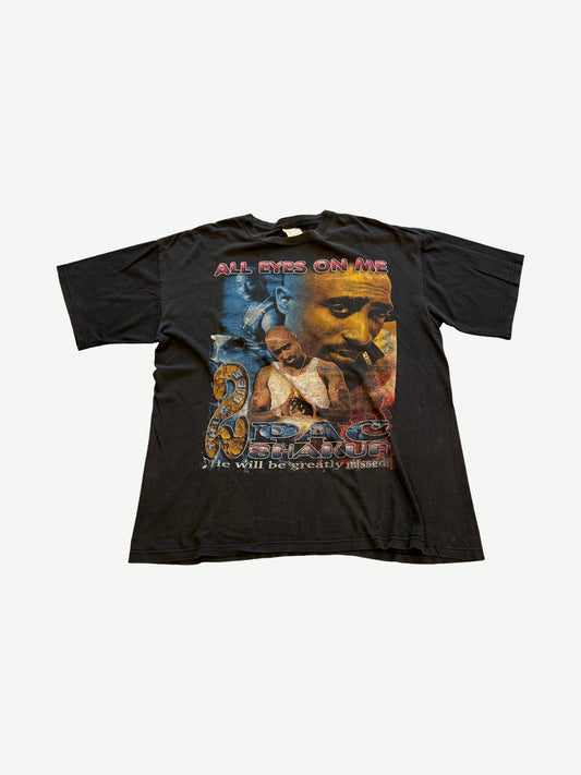 Vintage Tupac Shakur All Eyez On Me Memorial Rap Tee